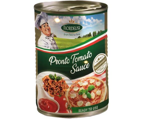 Tomato puree for tomato sauces or pizza